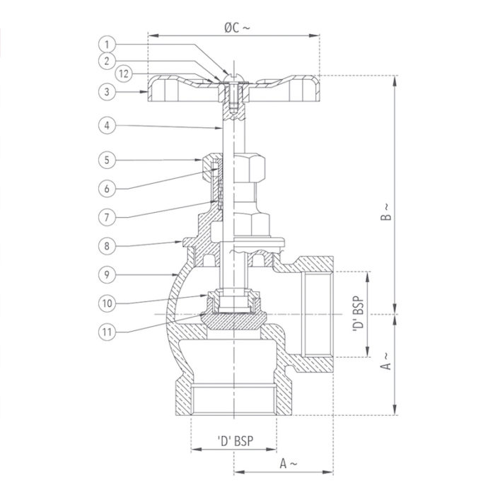 Globe Valve 25 mm