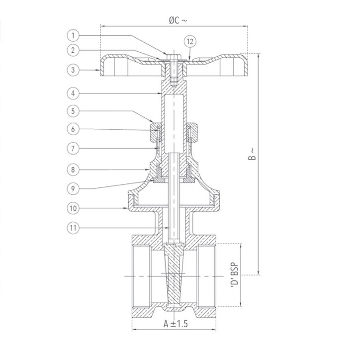 Gate Valve 8 mm