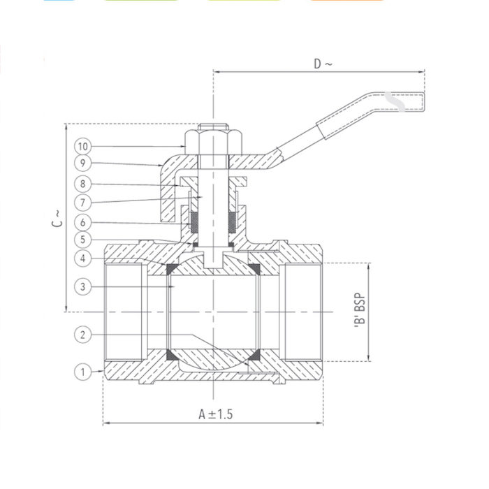 Ball Valve - E Model 15 mm