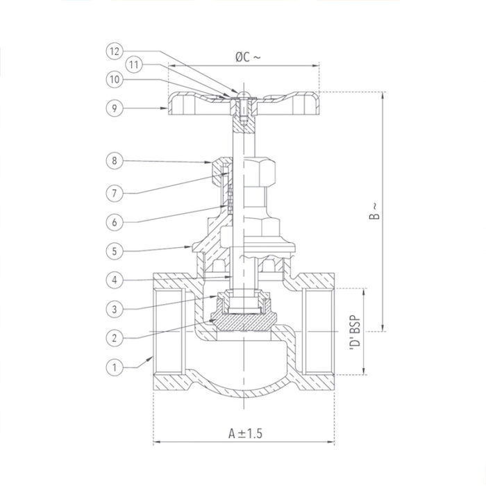 Globe Valve 8 mm