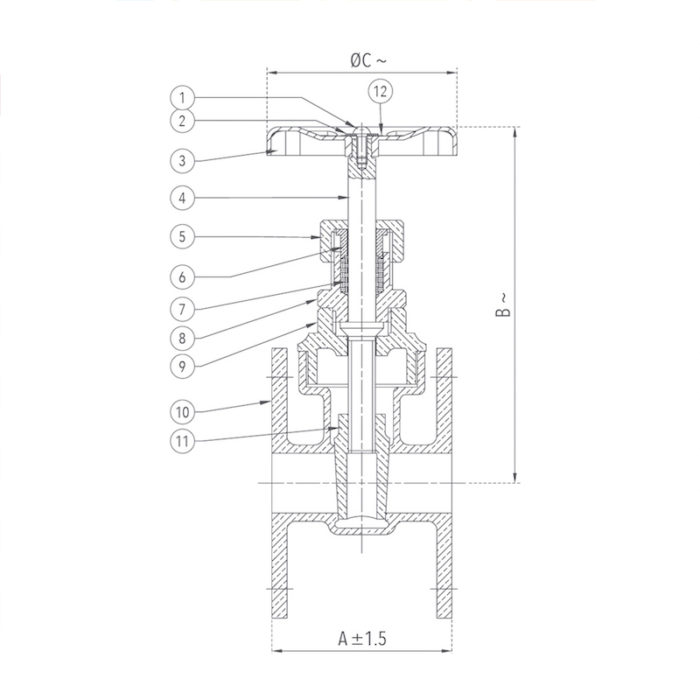 Gate Valve 25 mm