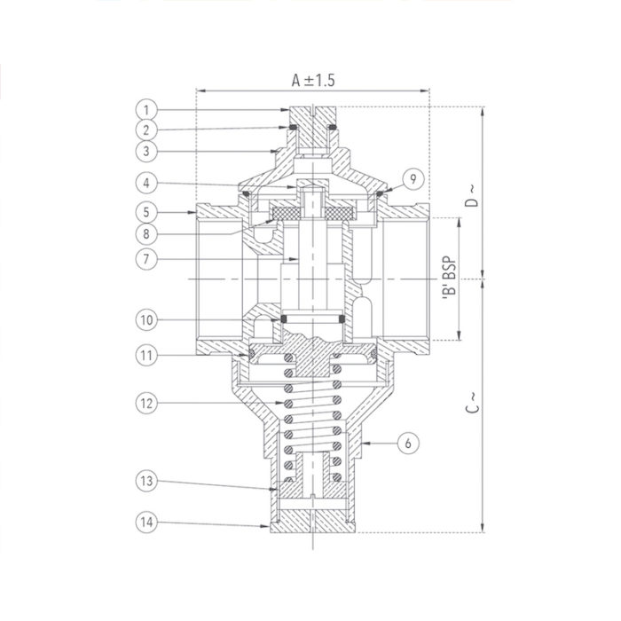 Pressure Reducing Valve 20 mm