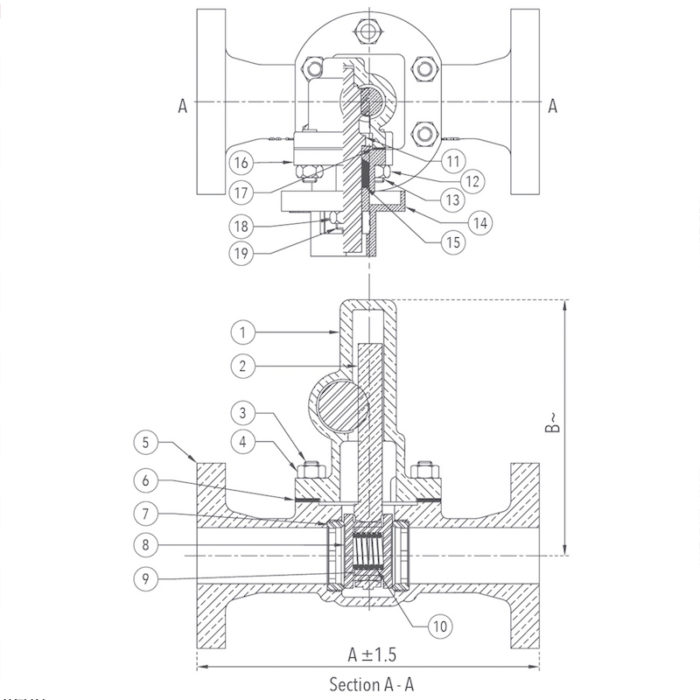 Slide Blow Off Valve 25 mm