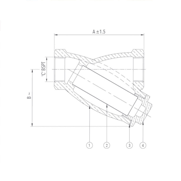 Y-Type Strainer 25 mm