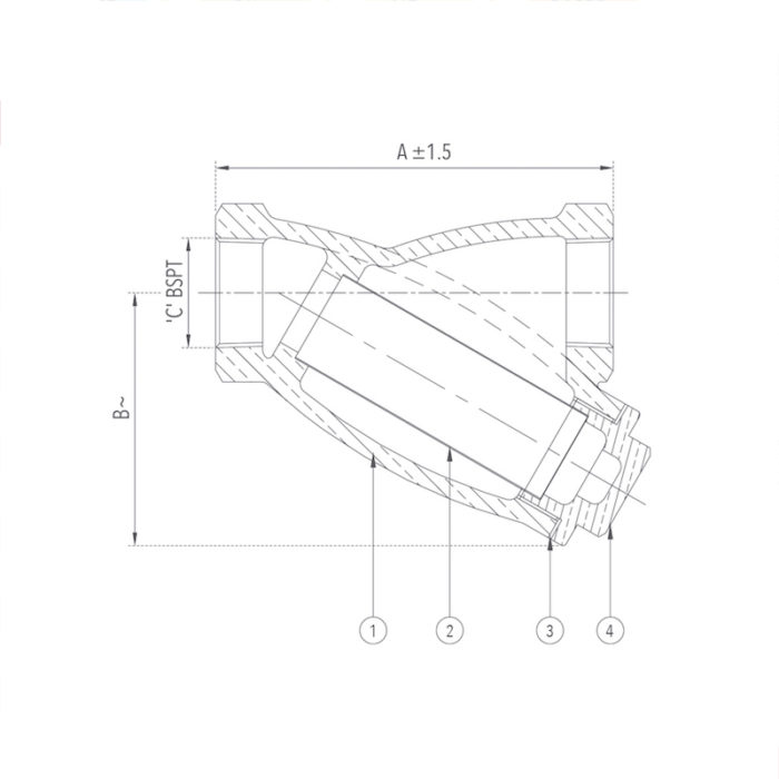 Y-Type Strainer 15 mm