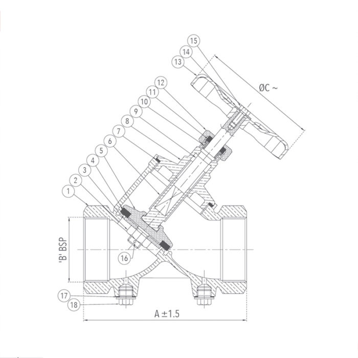 Balancing Valve 25 mm