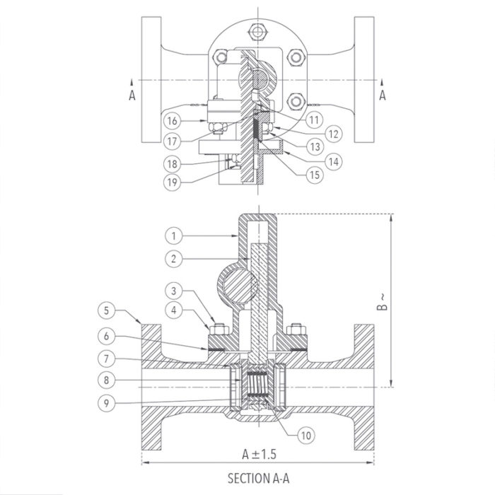 Slide Blow Off Valve 25 mm